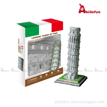 Leaning Tower Pisa Italy -3D Building Puzzle